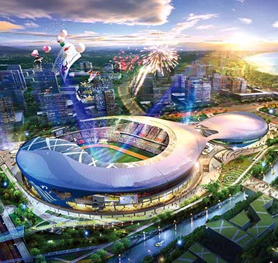 葫蘆島市龍灣中央商務核心區（龍眼島）體育中心、文化中心工程